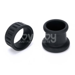 Pinnacle Pro Twin Grip Enhancer - Black Cock & Balls Ring