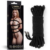 Rebellion Reign Silky Bondage Rope - Black - 10 metre length