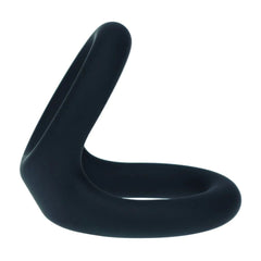 LEVELZ Double O Silicone Medium Cock & Balls Rings - Black
