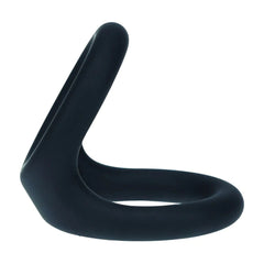 LEVELZ Double O Silicone Cock & Balls Rings - Large Black