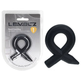 LEVELZ Pencil Liquid Silicone Cock Ring - Black