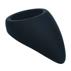 LEVELZ Teardrop Silicone Cock Ring - Black