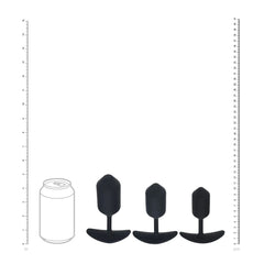 LEVELZ Silicone Weighted Anal Plug Training Set - Black Set of 3 Sizes