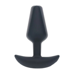 LEVELZ Classic Vibrating Silicone Anal Plug - Black Small USB Rechargeable