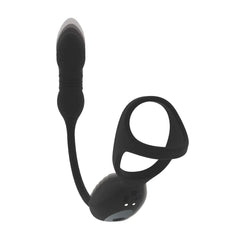 LEVELZ Vibrating & Thrusting TriO Cock Ring with Prostate Stimulator - Black USB Rechargeable