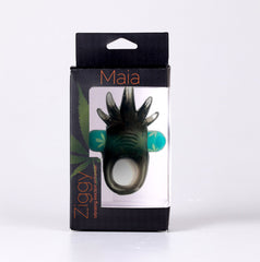 Maia Ziggy Vibrating Cock Ring - Hemp Green