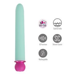 Maia RORI - Teal - Teal 15.2 cm USB Rechargeable XL Bullet