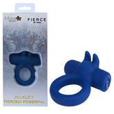 Maia HUXLEY Strong Vibrating Cock Ring - Blue USB Rechargeable