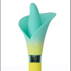 Maia VALA Flower Vibrator - Yellow/Green 22.2 cm USB Rechargeable