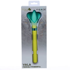 Maia VALA Flower Vibrator - Yellow/Green 22.2 cm USB Rechargeable