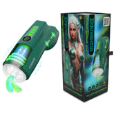 MASTURS Ayla - USB Rechargeable Sucking, Vibrating & Talking Auto Stroker with Augmented Reality