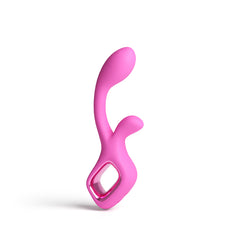 Pretty in Pink Velvet - Pink - Pink 18.7 cm USB Rechargeable Rabbit Vibrator