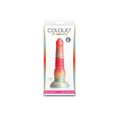 Colours Stacked - 6'' Dildo - Red/Gold - Red/Gold 16 cm Fantasy Dildo