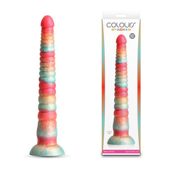 Colours Stacked - 12'' Dildo - Red/Gold - Red/Gold 30.6 cm Fantasy Dildo