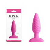 INYA Swirl - Pink - Pink 10.7 cm USB Rechargeable Vibrating Butt Plug