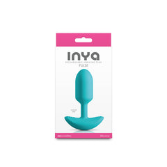 INYA Pulse - Teal - Teal 11 cm USB Rechargeable Vibrating Butt Plug