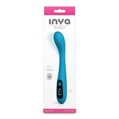 INYA Technica Rechargeable Warming Vibrator - Teal 19.2 cm USB Rechargeable