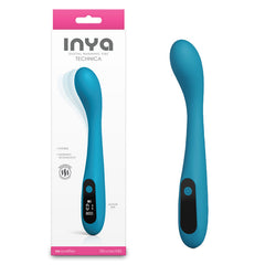 INYA Technica Rechargeable Warming Vibrator - Teal 19.2 cm USB Rechargeable