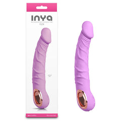 INYA Flex Bubblegum Vibrator - 22 cm USB Rechargeable