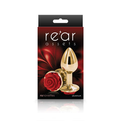 Rear Assets Butt Plug Small Rose Red