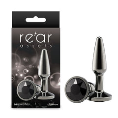 Rear Assets Tapered Butt Plug - Small - Gunmetal