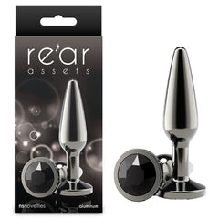 Rear Assets Tapered Butt Plug - Medium - Gunmetal