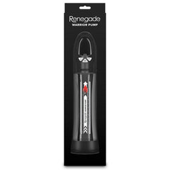 Renegade Warrior Automatic Penis Pump - Black/Clear Waterproof