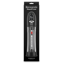 Renegade Warrior Automatic Penis Pump - Black/Clear Waterproof