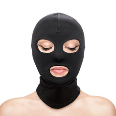 Fetish & Fashion - Bondage Eyes & Mouth Hood - Black