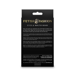 Fetish & Fashion - Bondage Eyes & Mouth Hood - Black