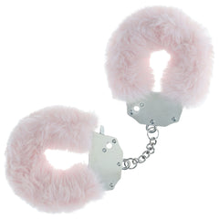 OUCH! Heavy-Duty Powder Pink Fluffy Cuffs - Restraints