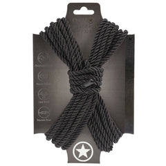 OUCH! Bondage Rope - 10 M - Black - Black Nylon Bondage Rope - 10 metre Length