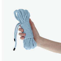 OUCH! Bondage Rope - 10 M - Powder Blue Nylon Bondage Rope