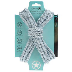 OUCH! Bondage Rope - 10 M - Powder Blue Nylon Bondage Rope
