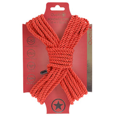 OUCH! Bondage Rope - 10 M - Red - Red Nylon Bondage Rope - 10 metre Length