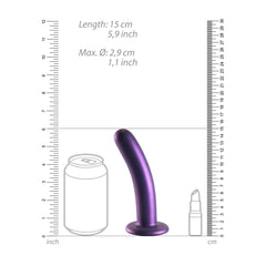 OUCH! Smooth 6" Purple Silicone G-Spot Dildo