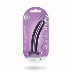 OUCH! Smooth 6" Purple Silicone G-Spot Dildo