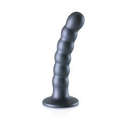 OUCH! Beaded Silicone G-Spot Dildo - 5'' / 13cm Blue
