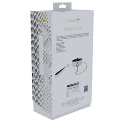 OUCH! Florence Collection - White Collar with Leash