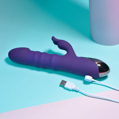 Playboy Pleasure HOP TO IT Thrusting Rabbit Vibrator