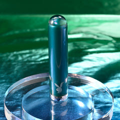 Playboy Pleasure EMERALD Glass Vibrator