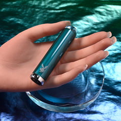 Playboy Pleasure EMERALD Glass Vibrator
