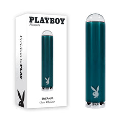 Playboy Pleasure EMERALD Glass Vibrator
