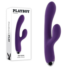 Playboy Pleasure NEW CRUSH - Purple 20.6 cm USB Rechargeable Rabbit Vibrator