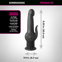 Fetish Fantasy Series Pogo Thruster Gyrating Rabbit Vibrator - 23.5 cm