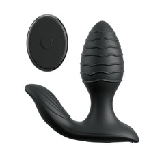 Anal Fantasy Elite Gyro-Milk Pro - Black - Black USB Rechargeable Gyrating Butt Plug