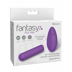 Fantasy For Her Rechargeable Remote Control Bullet Vibrator - Purple