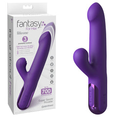 Fantasy For Her Super SoniX Thruster - Purple Thrusting Rabbit Vibrator