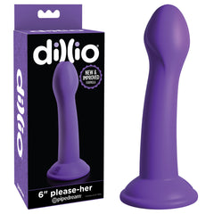 Dillio 6'' Please-Her Dildo - Purple