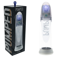 PUMPED Aqua-Pro AI-Enabled Submersible Auto Penis Pump - Grey/Clear USB Rechargeable